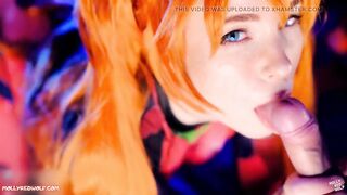 Sloppy Blowjob and Pussy Creampie. Evangelion Asuka Langley - Mollyredwolf