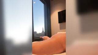 Crazy naked girl dancing