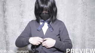 Japanese schoolgirls masturbates to urinary incontinence