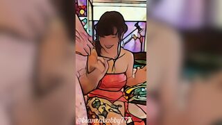 Cartoon Filter BlowJob Big Tit Girlfriend