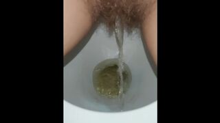 Piss and fart in the toilet