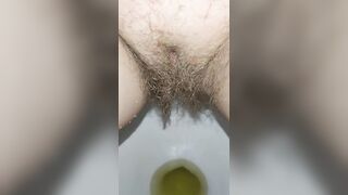 Piss and fart in the toilet