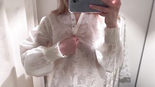 sexy transparent clothes try on haul