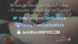 Jarilo in Chastity Belt - anal play with toys