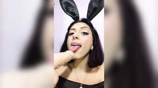 Bunny doing BJ