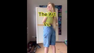 Teen Nude TikTok Art vs Artist