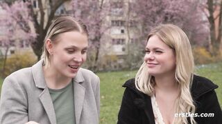 Ersties - Nina C und Emma K haben Analsex mit einem Strapon.