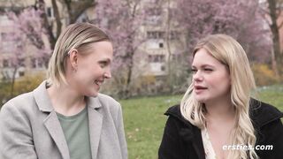 Ersties - Nina C und Emma K haben Analsex mit einem Strapon.