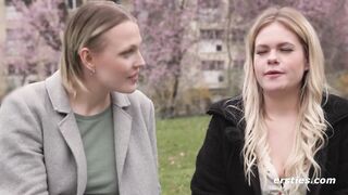 Ersties - Nina C und Emma K haben Analsex mit einem Strapon.