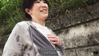 The true story of how a sweaty and older Japanese lady with massive huge breasts decided to cool off in my van