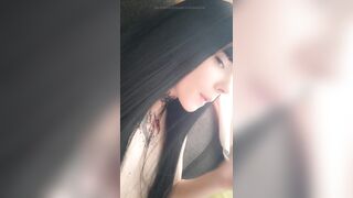 Goth Girl Close Up Smoking (ask me for full vid)