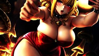 Hentai KI generated Anime Peach Super Mario! show Blowjoibs with Huge boobs and Mushrooms