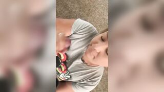 Latina blowjob pov