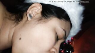 Xmas Suck and Titty Fuck With Cumshot