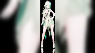 Wuthering Waves Shorekeeper Undress Dance Hentai Say so Song Vertical Screen Mmd 3D Soft Green Hair Color Edit Smixix