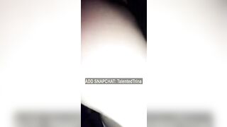 SNAPCHAT SLUTTY BLONDE SECRETLY DILDO MASTURBATING INSIDE CAR