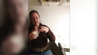 Hot german blonde jerk off challenge