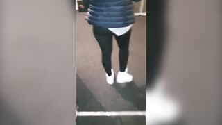 Srep Mom in Black Leggings Risky Public Fuck with Pakistan Step Son