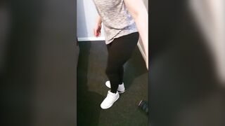 Srep Mom in Black Leggings Risky Public Fuck with Pakistan Step Son