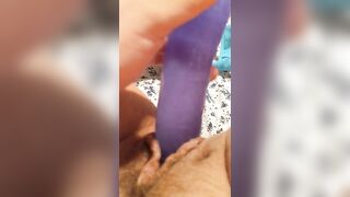 Close-up POV Dildo Fuck: Loud and Messy