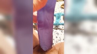 Close-up POV Dildo Fuck: Loud and Messy